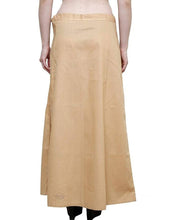 Load image into Gallery viewer, Stylish Cotton Blend Beige Solid Petticoats For Women