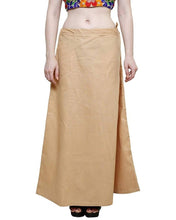 Load image into Gallery viewer, Stylish Cotton Blend Beige Solid Petticoats For Women