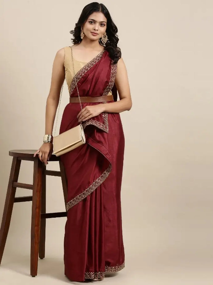 Dola Silk Saree with Embroidery blouse