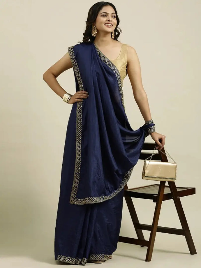 Dola Silk Saree with Embroidery blouse