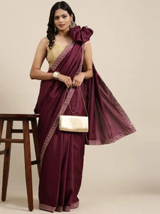 Dola Silk Saree with Embroidery blouse