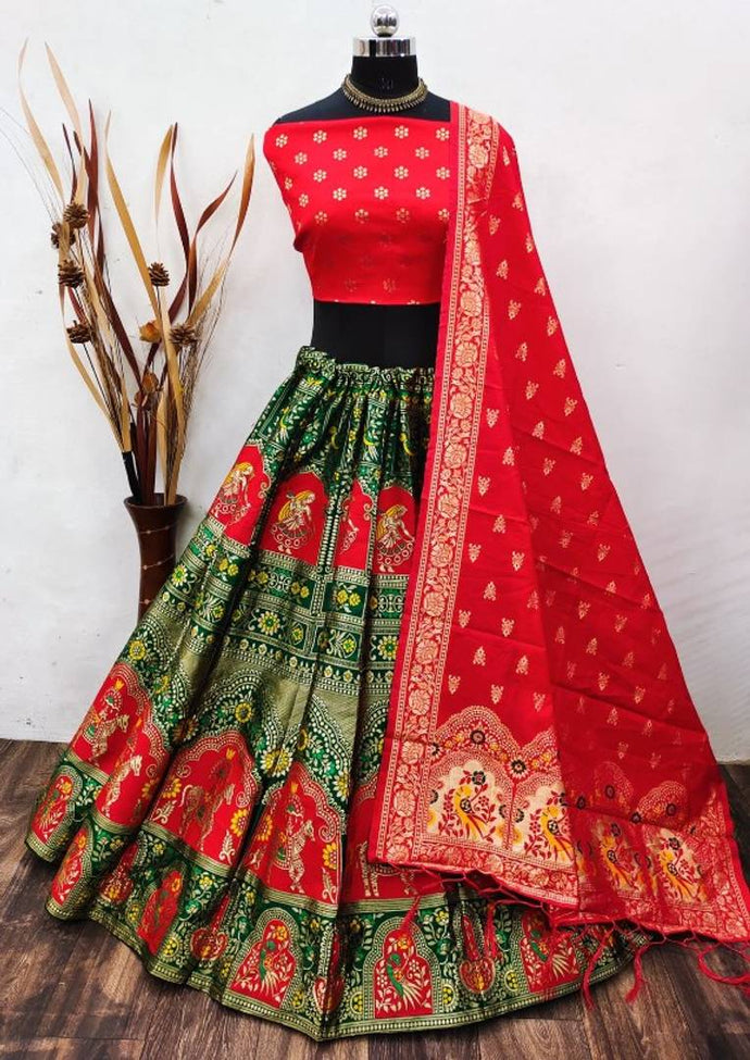 Fancy Banarasi Silk Lehenga Choli for Women