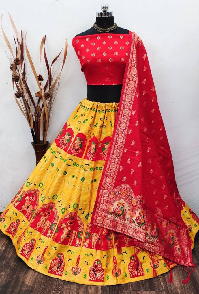 Fancy Banarasi Silk Lehenga Choli for Women