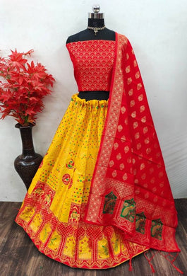 Fancy Banarasi Silk Lehenga Choli for Women