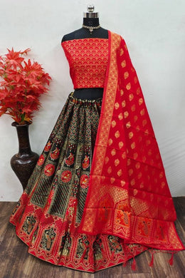 Fancy Banarasi Silk Lehenga Choli for Women