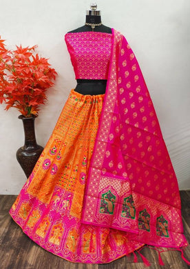 Fancy Banarasi Silk Lehenga Choli for Women