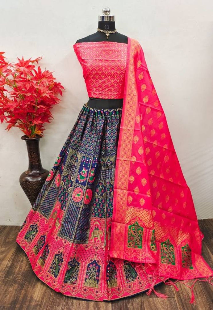 Fancy Banarasi Silk Lehenga Choli for Women