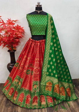 Fancy Banarasi Silk Lehenga Choli for Women