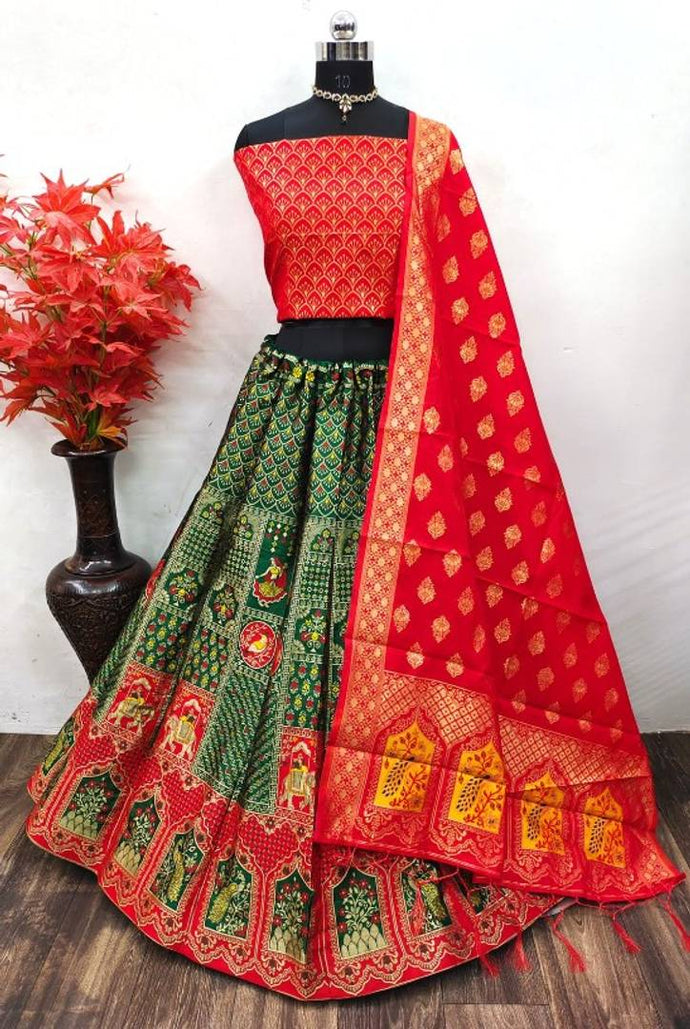 Fancy Banarasi Silk Lehenga Choli for Women