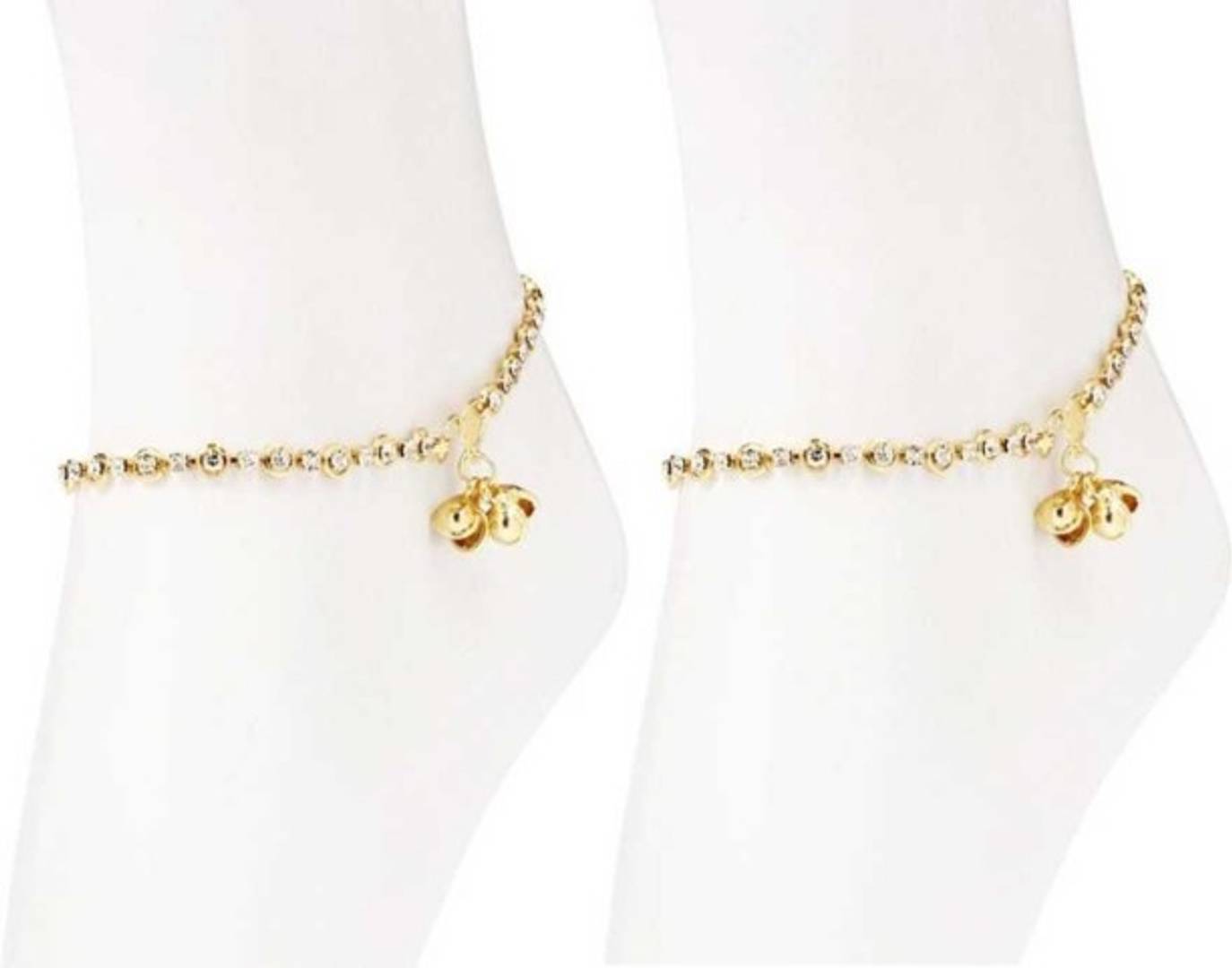 Gold Ring Diamond Anklet