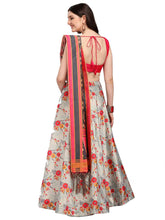 Load image into Gallery viewer, Elegant Woven Design Satin Semi-Stitched Lehenga Choli with Dupatta For Women