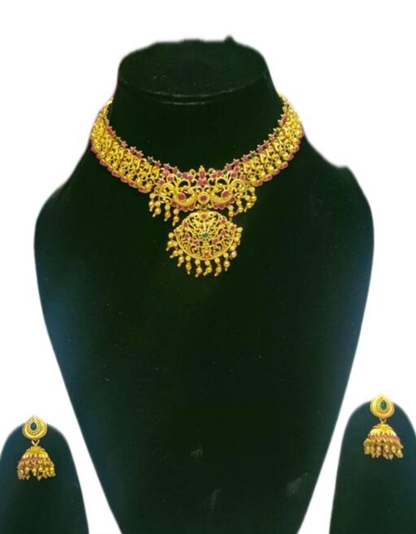 Alluring Copper Gold Plated Jewellery Sets For Women