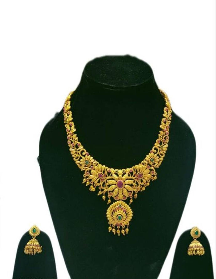 Alluring Copper Gold Plated Jewellery Sets For Women