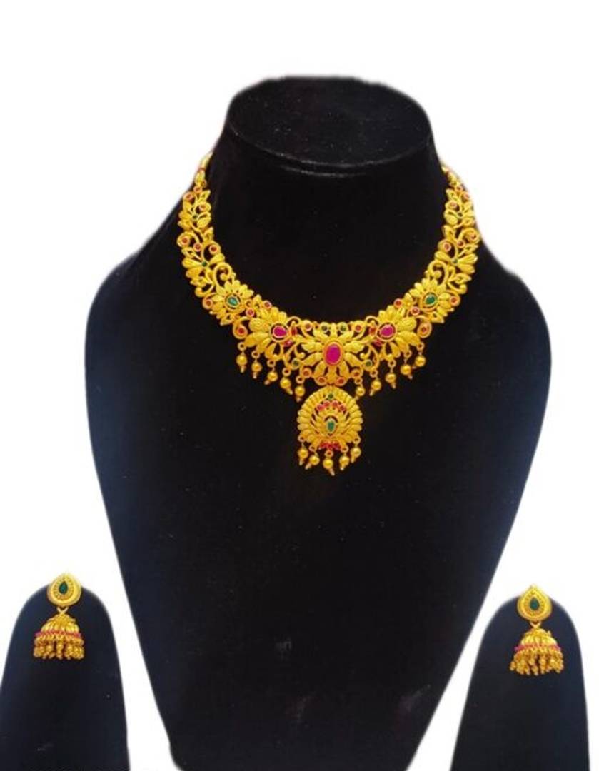 Alluring Copper Gold Plated Jewellery Sets For Women