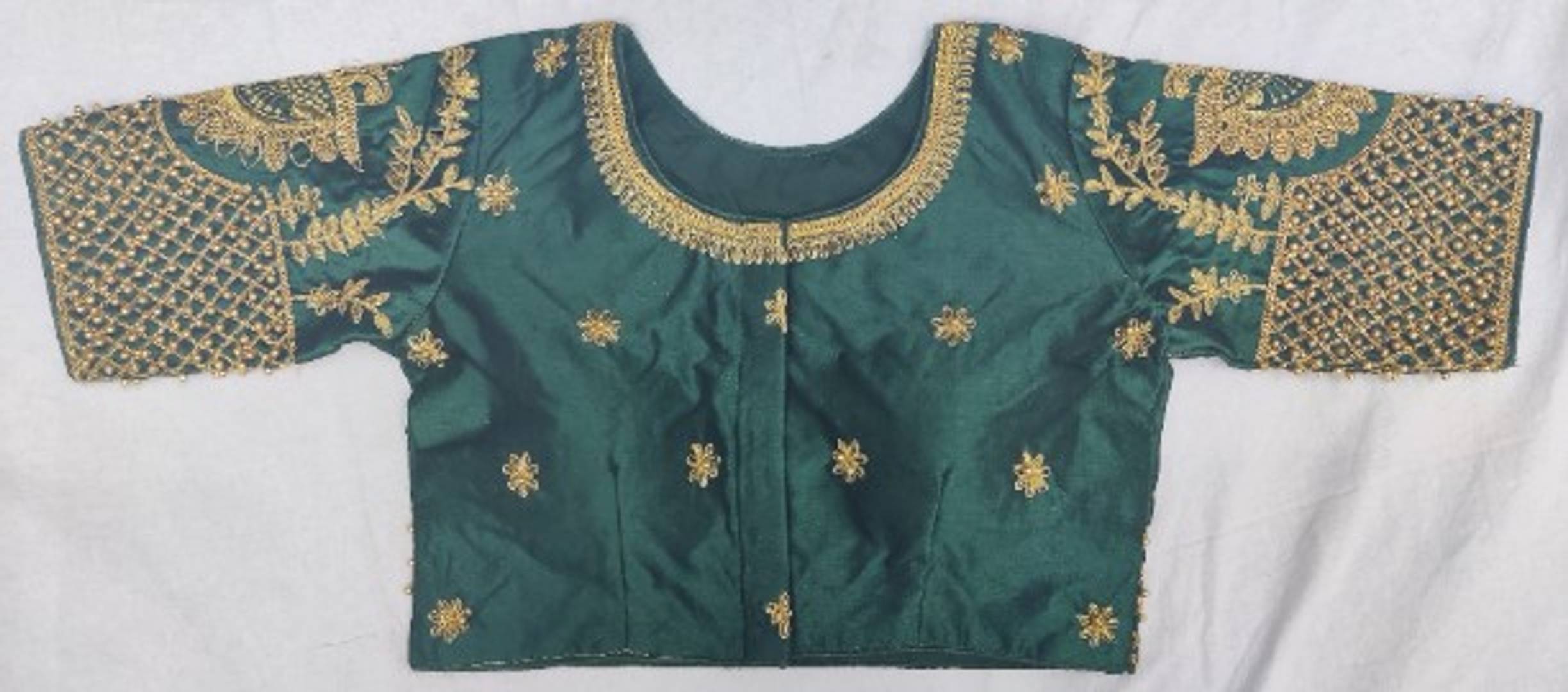 DESIGNER ART SILK STITCHED BLOUSE