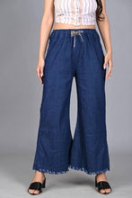 Load image into Gallery viewer, Martin Joggers And Palazzo Fit Women Denim Blue Jeans For Girls