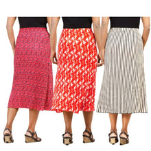 Load image into Gallery viewer, WOMENS Cotton Blend SKIRT Pack of 3