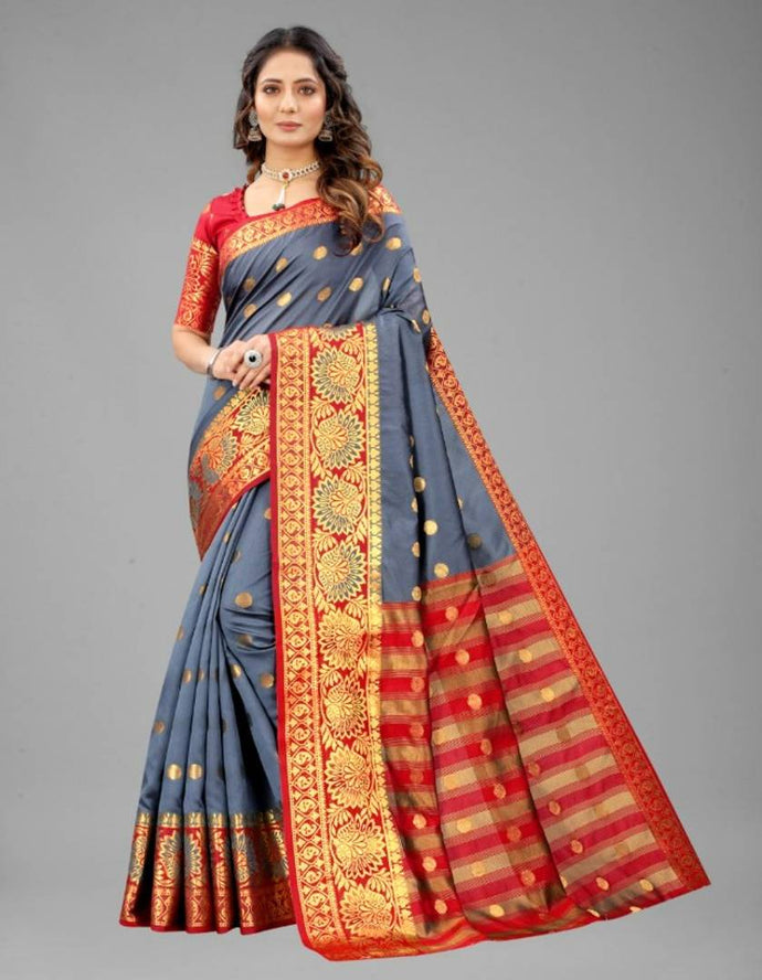 Ravishing Silk Saree With Beautiful Weaving Border For Women