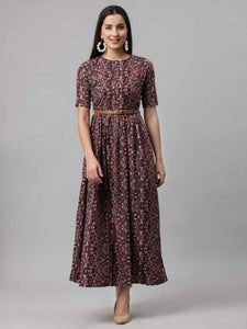 Stylish Rayon Printed Dresses For Women