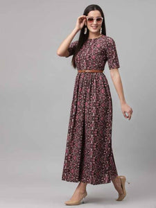 Stylish Rayon Printed Dresses For Women