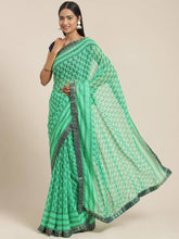 Load image into Gallery viewer, Chiffon Printed Saree with Blouse