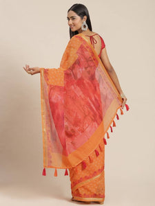 Cotton Printed Saree with Blouse