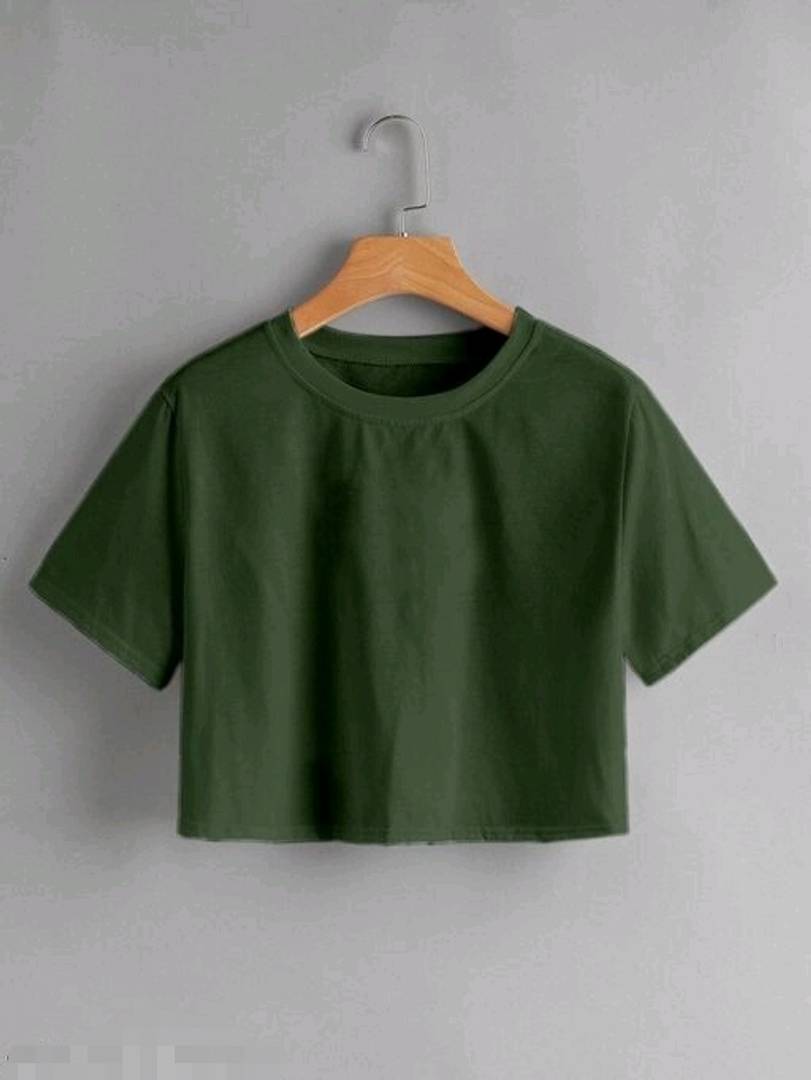 Trendy Cotton Solid Womens Tops