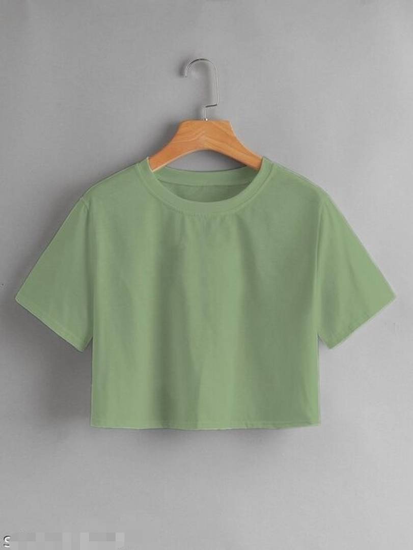 Trendy Cotton Solid Womens Tops