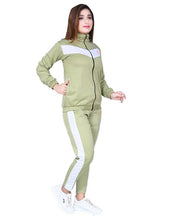 Load image into Gallery viewer, Tracksuit Green (White Striped)