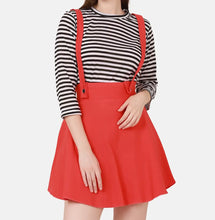 Load image into Gallery viewer, Stylish Cotton Blend Gajri Pinafore Skirts For Women