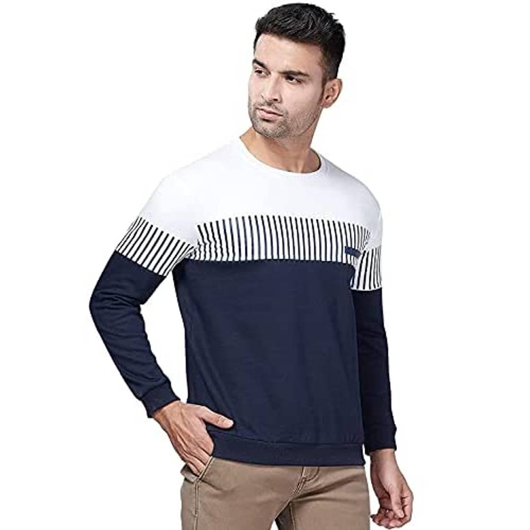 STATUS MANTRA Men's Cotton Crew Neck Sweatshirts