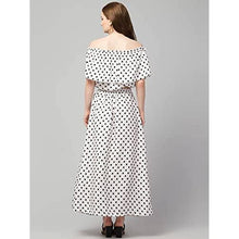 Load image into Gallery viewer, Women Top and Skirt Set Crepe (Small, White)