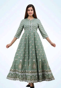 Women Stylish Rayon Long Kurta