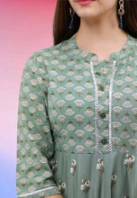 Load image into Gallery viewer, Women Stylish Rayon Long Kurta