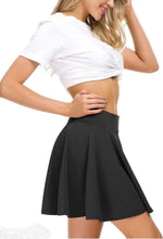 Load image into Gallery viewer, Trendy Sensational Women Solid Pleated Skirts