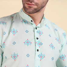 Load image into Gallery viewer, Classic Cotton Printed Short Kurtas for Men