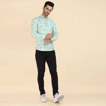 Load image into Gallery viewer, Classic Cotton Printed Short Kurtas for Men