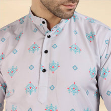 Load image into Gallery viewer, Classic Cotton Printed Short Kurtas for Men