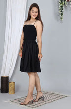 Load image into Gallery viewer, Trendy Rayon Black Solid Mini Skirt For Women