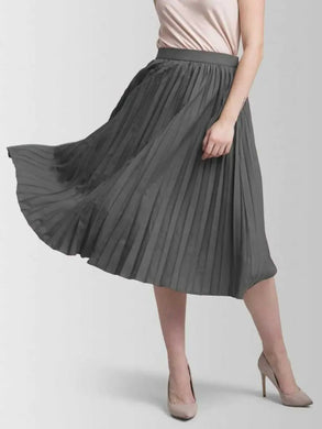 Elegant Crepe Solid Skirts For Women And Girls