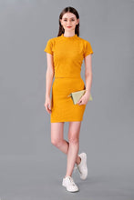 Load image into Gallery viewer, Latest Mustard 2 Piece Skirt  Top Set For Women