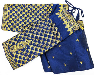 Phantom Silk Zari Embroidered Stitched Blouses