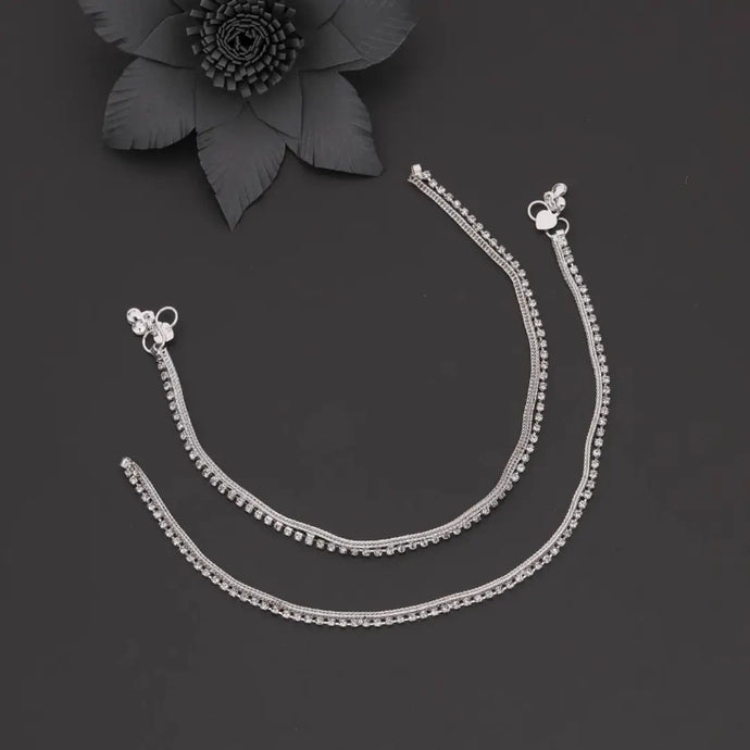 Trendy Alloy Pair Of Anklets For Women