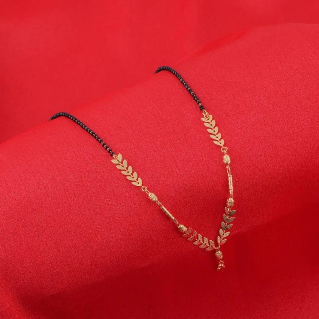 Trendy Alloy Gold Plated Mangalsutra For Women