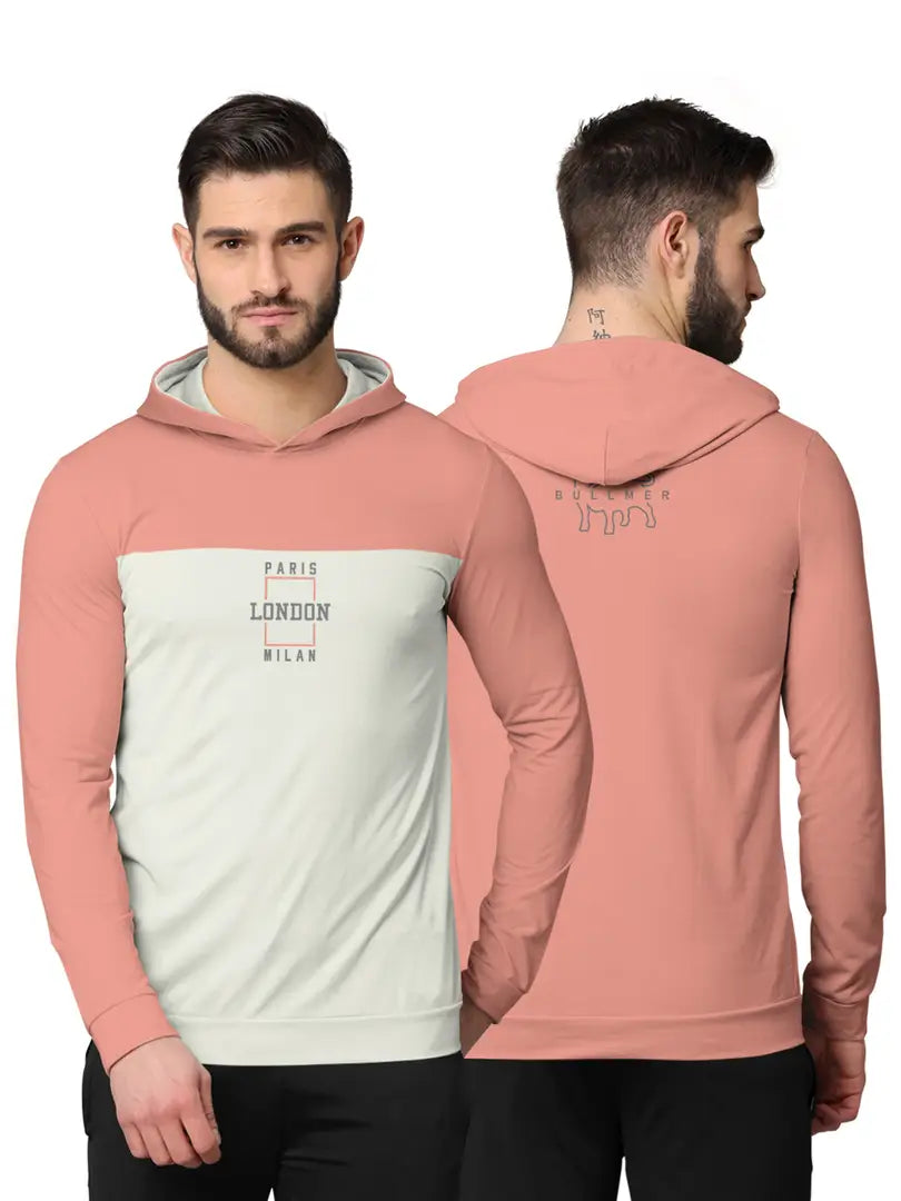 Stylish Fancy Cotton Blend Hood Long Sleeves Printed Sweatshirts Combo For Men Pack Of 2