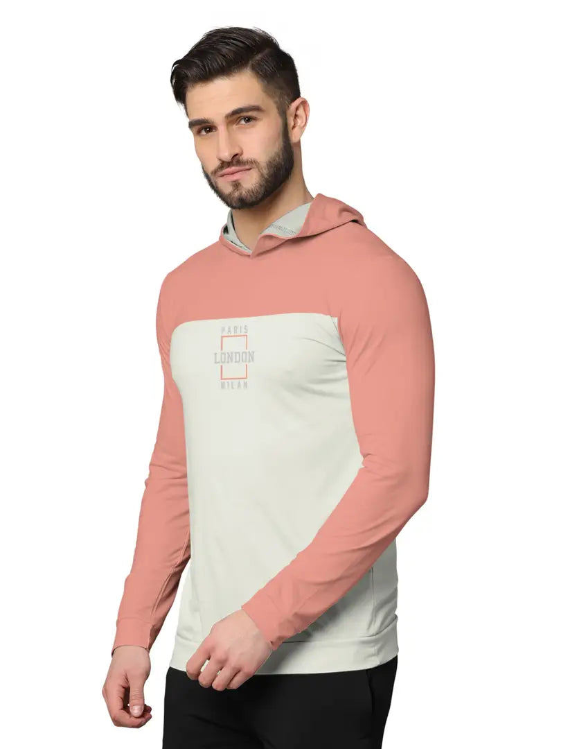 Stylish Fancy Cotton Blend Hood Long Sleeves Printed Sweatshirts Combo For Men Pack Of 2