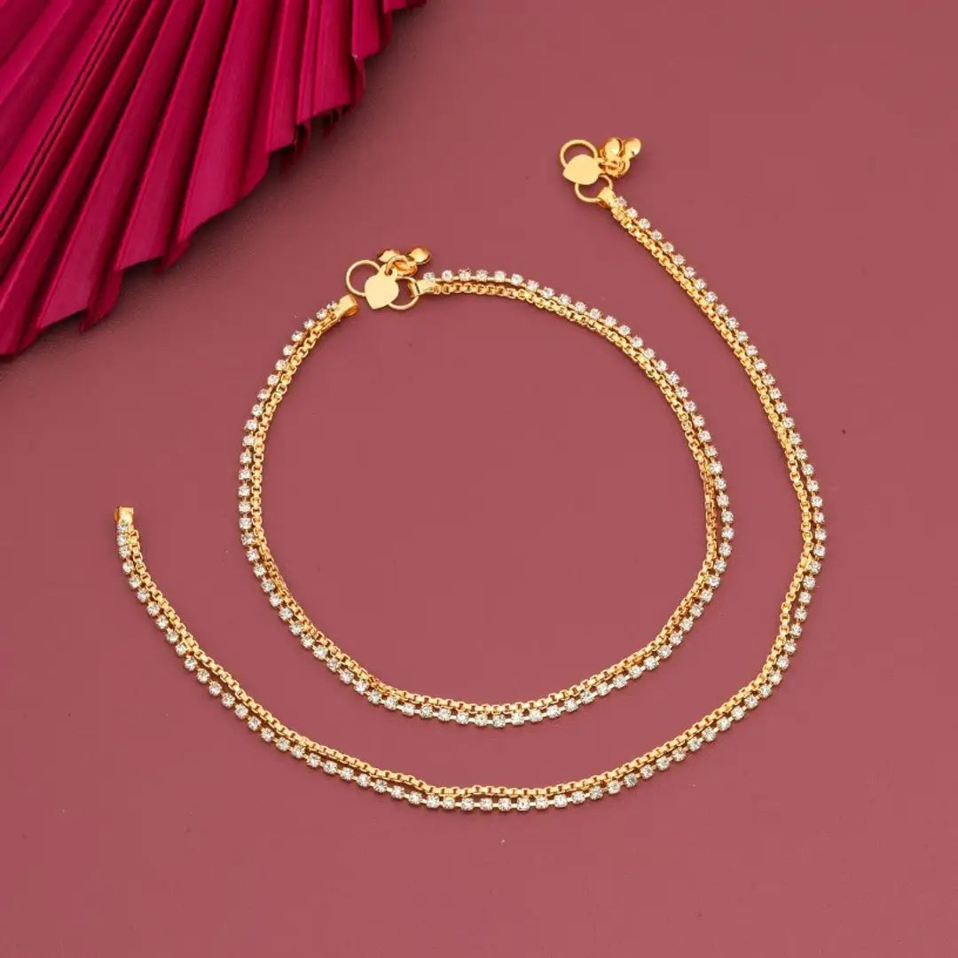 Elegant Alloy Anklets For Women