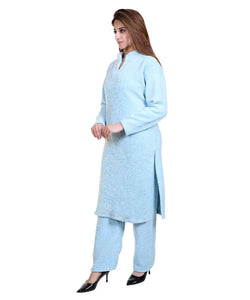 Classic Velvet Solid  Kurta Bottom Set for Women