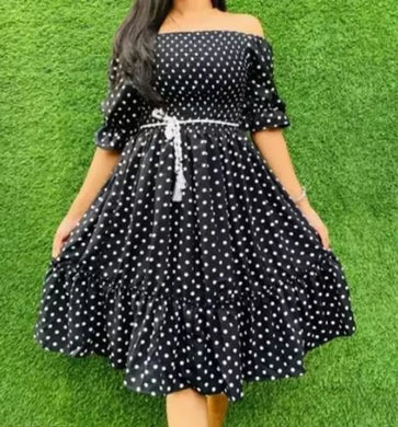 SE Sensational American polka dots dress