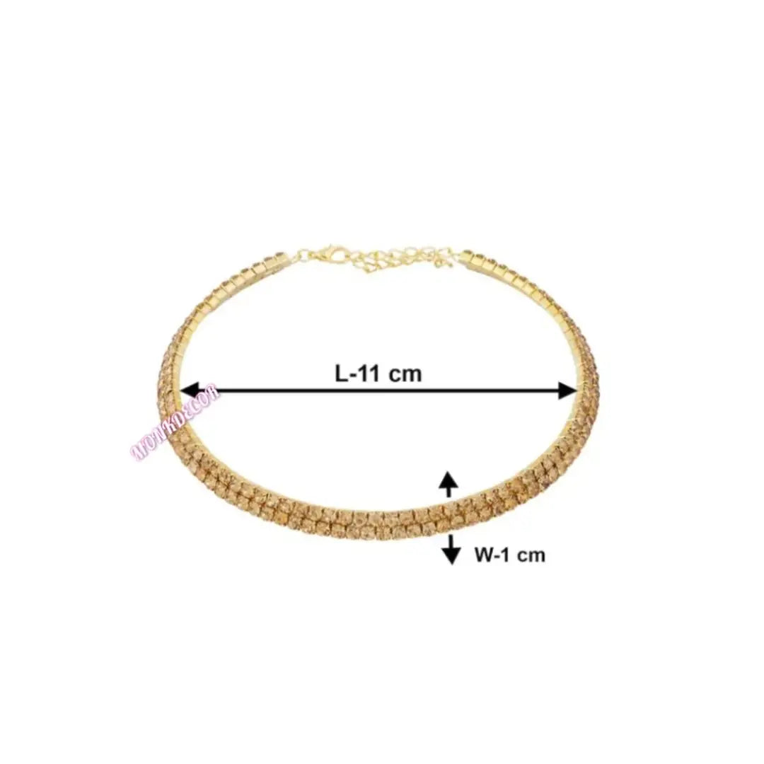 Ethnic Double Layer Necklace For Girls  Women (2 Layer Necklace-LCD)